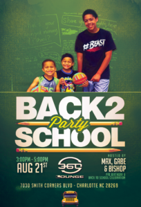 back to school party flyer